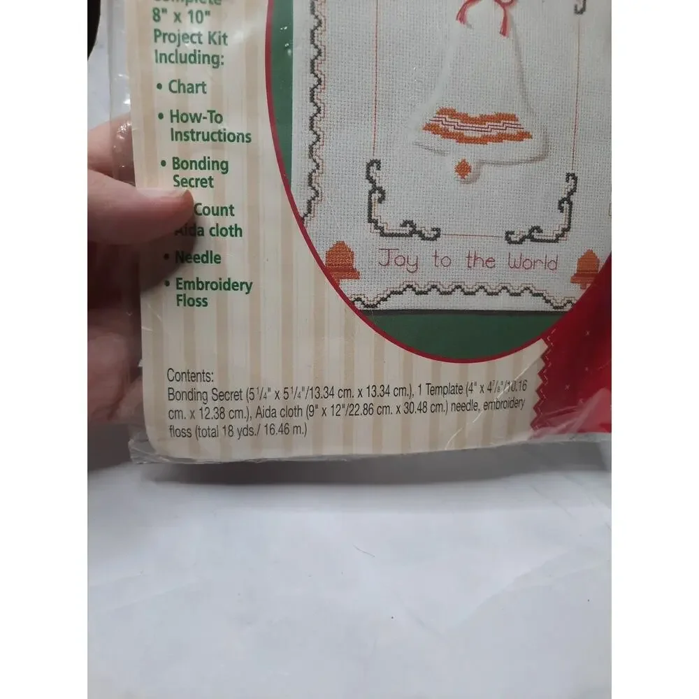 Vintage Plaid Stitched Impressions Counted Cross Stitch Kit 21865 Christmas Bell